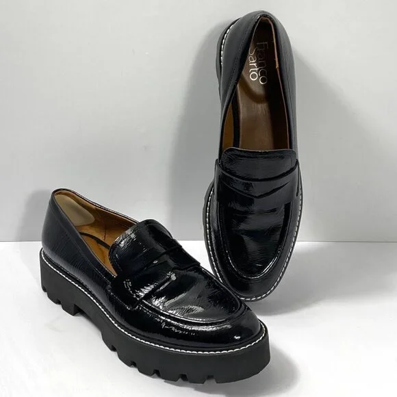 Franco Sarto | Shoes | Franco Sarto Lbalin Black Patent Loafers Womens Sz 95 M Chunky Platform Shoes | Poshmark Franco Sarto | Shoes | Franco Sarto Lbalin Black Patent Loafers Womens Sz 95 M Chunky Platform Shoes | Poshmark